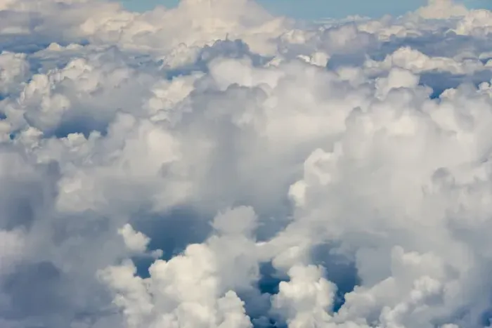 Framed Print : Aerial view of clouds, Indonesia