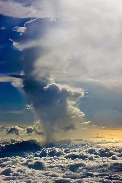Aerial view of clouds in the sky, Philippines