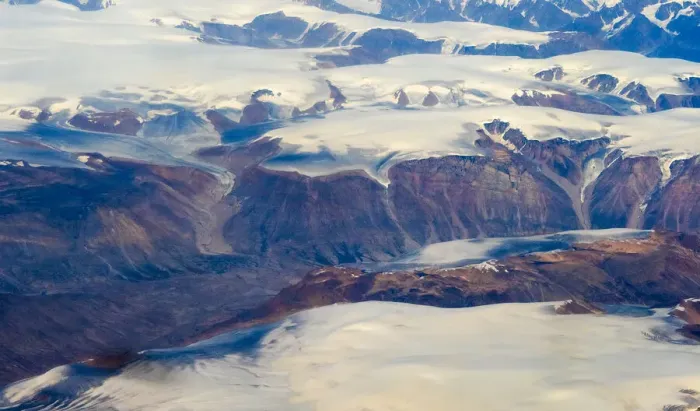 Framed Print : Aerial view of Greenland Framed Print : Aerial view of Greenland