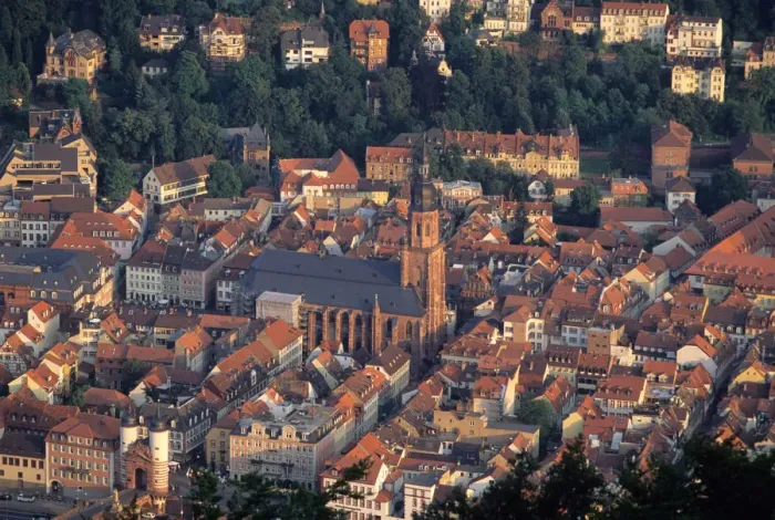 Framed Print : An aerial view of Heidelberg, Germany. germany, german, europe, european, deutsche Framed Print : An aerial view of Heidelberg, Germany. germany, german, europe, european, deutsche