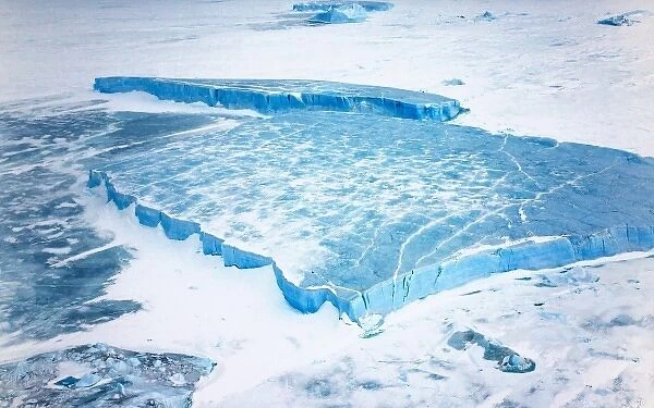 Aerial view of iceberg, Antarctica