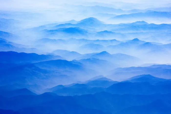 Framed Print : Aerial view of layers of mountains, Cappadocia, Turkey Framed Print : Aerial view of layers of mountains, Cappadocia, Turkey