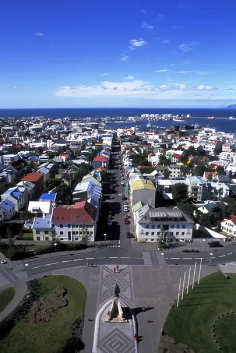 Framed Print : Aerial View of Reykjavik, Iceland from Hallgrims Church Framed Print : Aerial View of Reykjavik, Iceland from Hallgrims Church