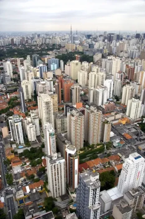 Framed Print : Aerial view of Sao Paulo, Brazil Framed Print : Aerial view of Sao Paulo, Brazil