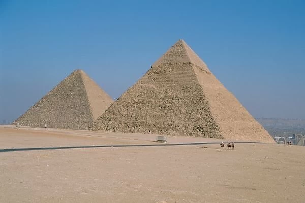 Africa - Egypt - Cairo - Great Pyramids of Giza, pyramid of Khufu (aka Cheops), Cairo