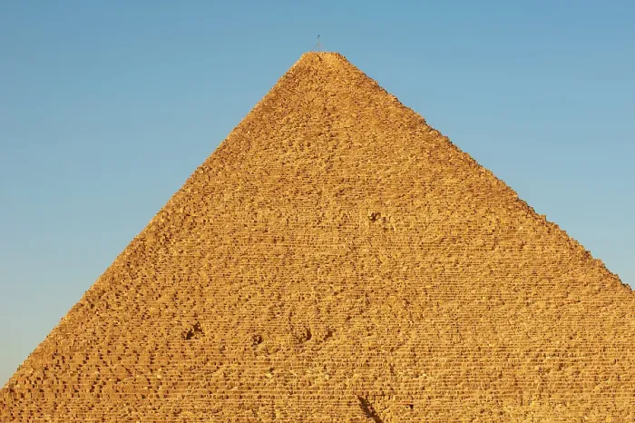 Framed Print : Africa, Egypt, Giza. Scenic view of one of the great Pyramids of Giza