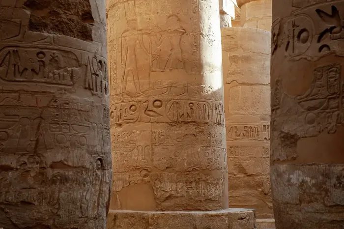 Framed Print : Africa, Egypt, Luxor. Close view of a column in the Valley of the Kings Framed Print : Africa, Egypt, Luxor. Close view of a column in the Valley of the Kings