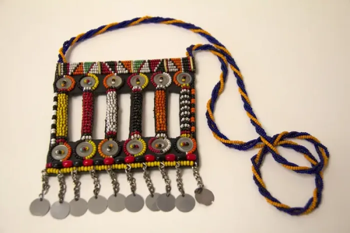 Framed Print : Africa, Kenya. Msai tribal beadwork
