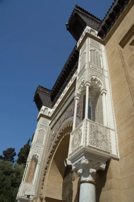 Framed Print : Africa, Morocco, Casablanca. Ornate Royal Palace entry