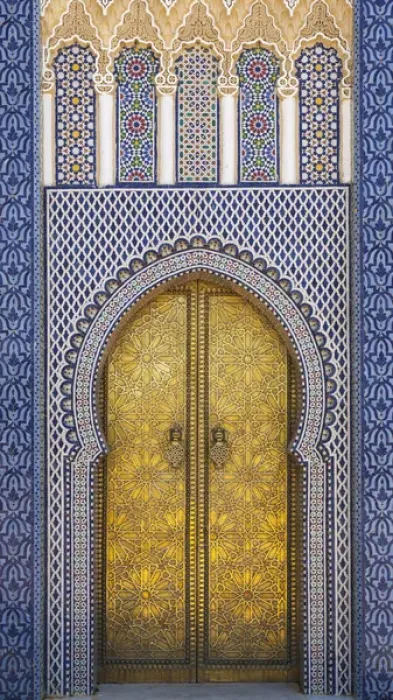 Framed Print : Africa, Morocco, Fes. Detail of the Kings Palace ornate doors Framed Print : Africa, Morocco, Fes. Detail of the Kings Palace ornate doors