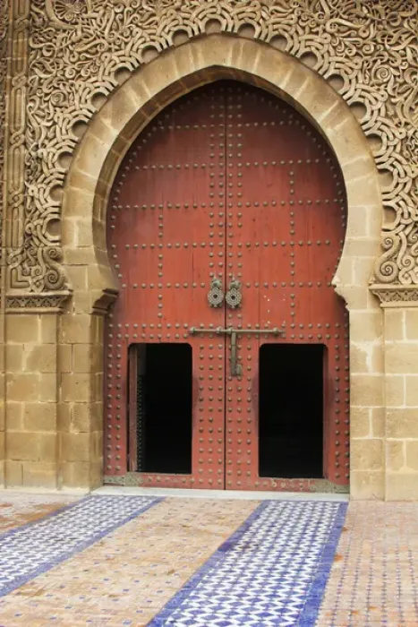 Framed Print : Africa, Morocco, Meknes. Gate to Mausoleum of Moulay Ismail Framed Print : Africa, Morocco, Meknes. Gate to Mausoleum of Moulay Ismail