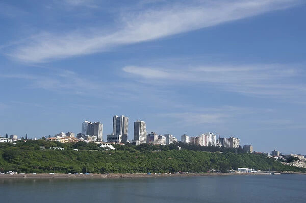 Africa, Mozambique, Maputo. Indian Ocean views of the capital city of Maputo