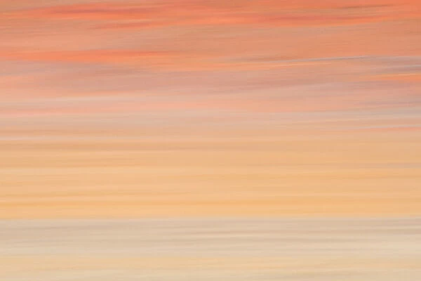 Africa, Namibia. Abstract of heat distorting grassy plain