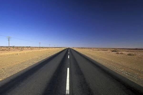 Africa, Namibia, Asab. Desert highway 81
