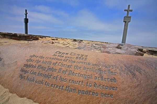 Africa, Namibia. Cape Cross Monument to King John II of Portugal