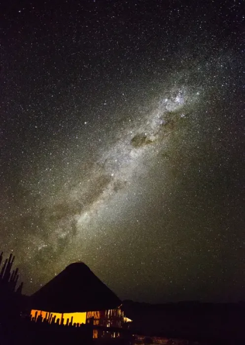Framed Print : Africa, Namibia. Milky Way and night sky. Credit as: Bill young  /  Jaynes Gallery  /  DanitaDelimont