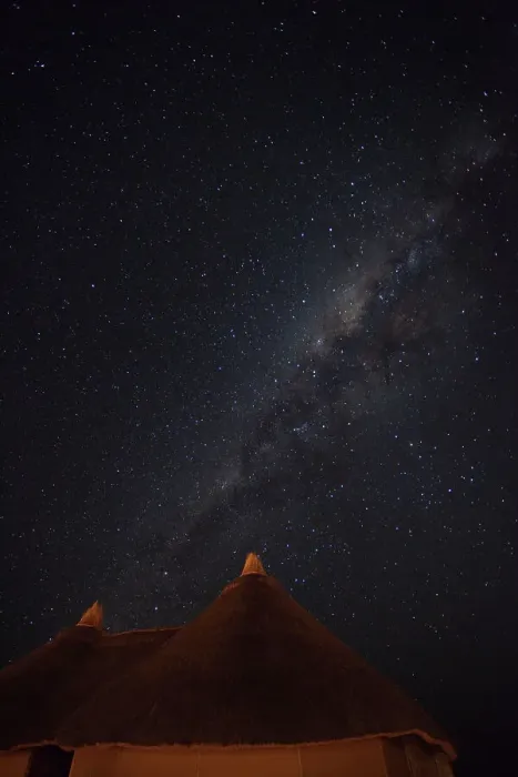 Framed Print : Africa, Namibia, Namib Desert, Namib Naukluft Park. View of Milky Way above the Dune Lodge