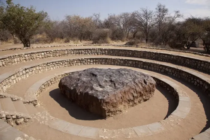 Framed Print : Africa, Namibia. View of the Hoba Meteorite Framed Print : Africa, Namibia. View of the Hoba Meteorite