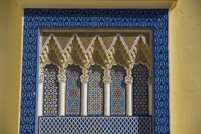 Framed Print : Africa, North Africa, Morocco, Fes, Fes medina. Tiles in Morocco are also named Zellige Framed Print : Africa, North Africa, Morocco, Fes, Fes medina. Tiles in Morocco are also named Zellige