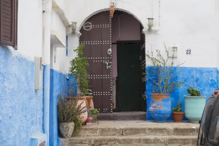 Framed Print : Africa, North Africa, Morocco, Rabat, Sale, Kasbah des Oudaias, small narrow streets