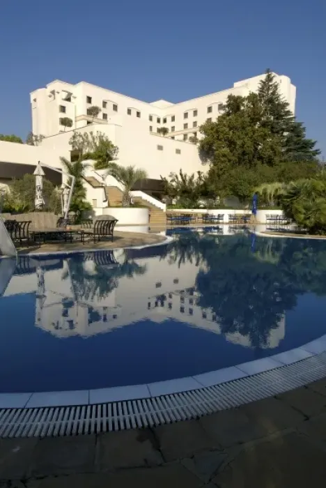 Framed Print : Africa, South Africa, Gauteng, Johannesburg, Sandton, Hilton hotel pool (RF)