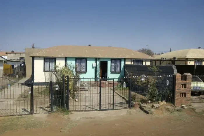 Framed Print : Africa, South Africa, Gauteng, Johannesburg, Soweto township, housing