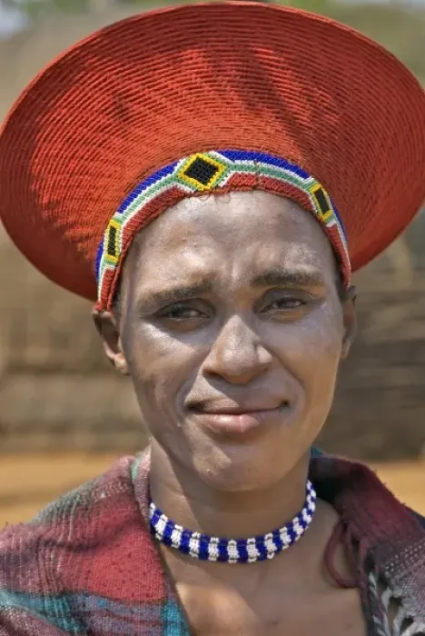 Framed Print : Africa, South Africa, KwaZulu Natal, Shakaland, Zulu woman, (MR) Framed Print : Africa, South Africa, KwaZulu Natal, Shakaland, Zulu woman, (MR)