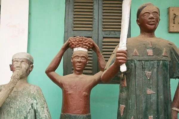 Africa, West Africa, Ghana, Elmina. Close-up shot of Abese Number Five, an Asafo
