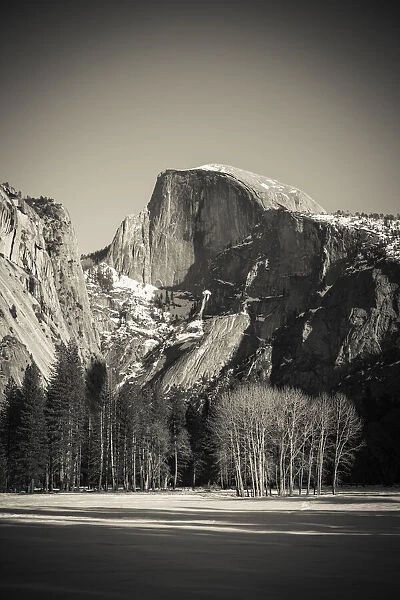 Afternoon light on Half Dome in winter, Yosemite National Park, California USA