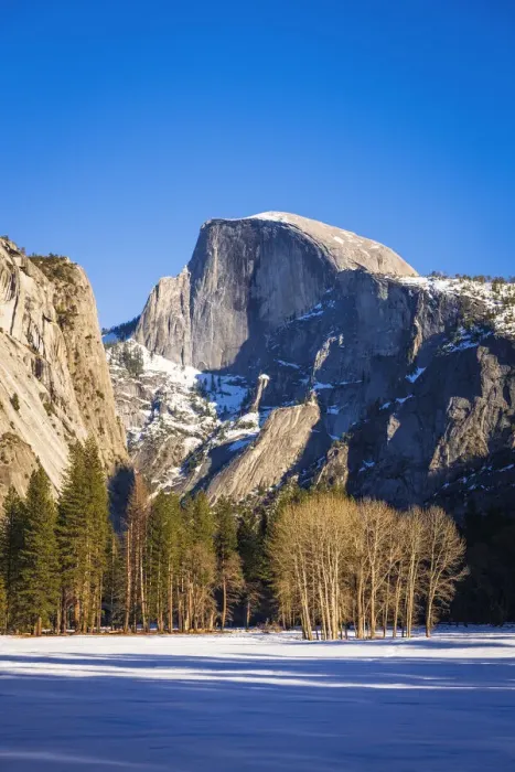 Framed Print : Afternoon light on Half Dome in winter, Yosemite National Park, California USA Framed Print : Afternoon light on Half Dome in winter, Yosemite National Park, California USA
