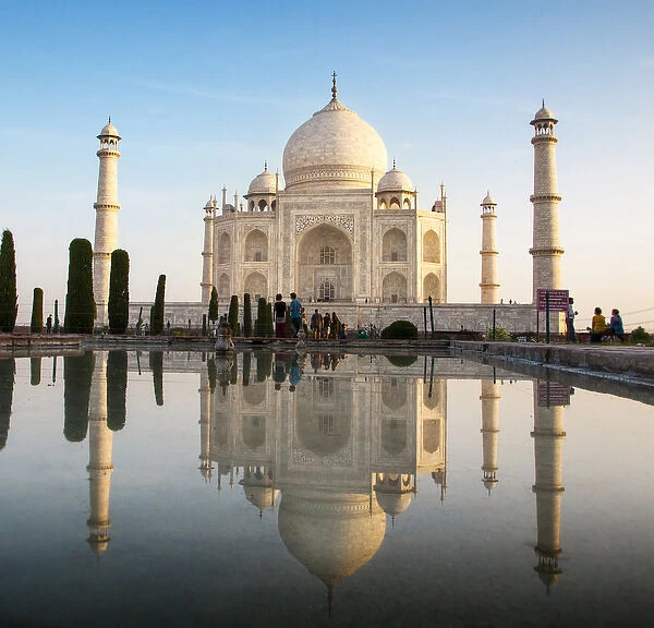 Agra, India. The Taj Mahal. Composite image. Digitally edited