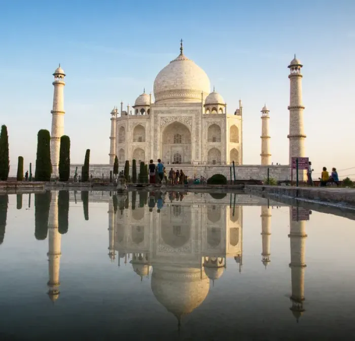 Framed Print : Agra, India. The Taj Mahal. Composite image. Digitally edited