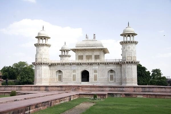 Agra, India. The tomb of Itimad-ud-daulah. Also known as the Baby Taj due to its