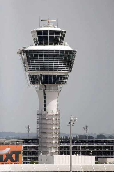 Air traffic control tower at the Munich airport, Germany. germany, german