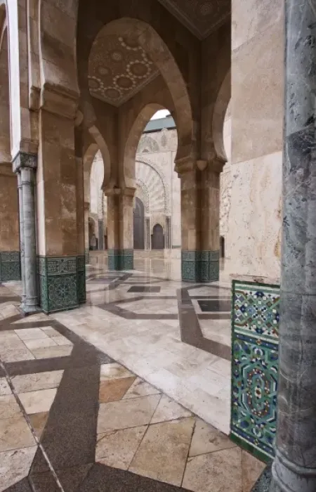 Framed Print : Al-Hassan II mosque, Casablanca, Morocco