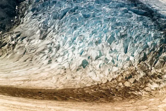 Framed Print : Alaska. Close-up of a glacier