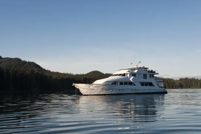 Framed Print : Alaska. Safari Quest anchored in Windham Bay in the Chuck River Wilderness Area, Southeast Alaska Framed Print : Alaska. Safari Quest anchored in Windham Bay in the Chuck River Wilderness Area, Southeast Alaska