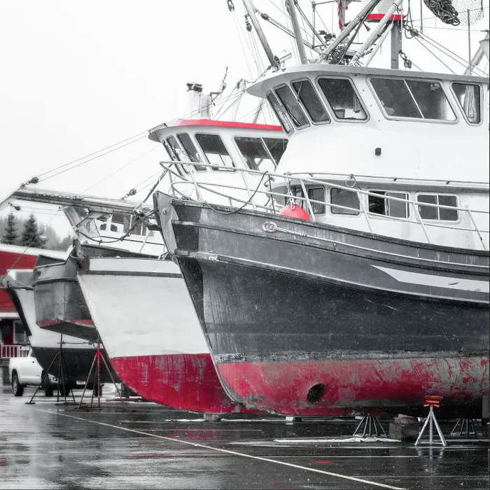 Framed Print : Alaska, Valdez. Fishing boats on dry dock. Artistic rendering Framed Print : Alaska, Valdez. Fishing boats on dry dock. Artistic rendering