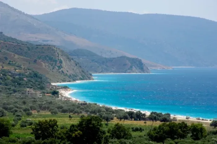 Framed Print : Albania, Borsh Beach