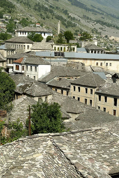 Albania, Gjirokaster, view of the town