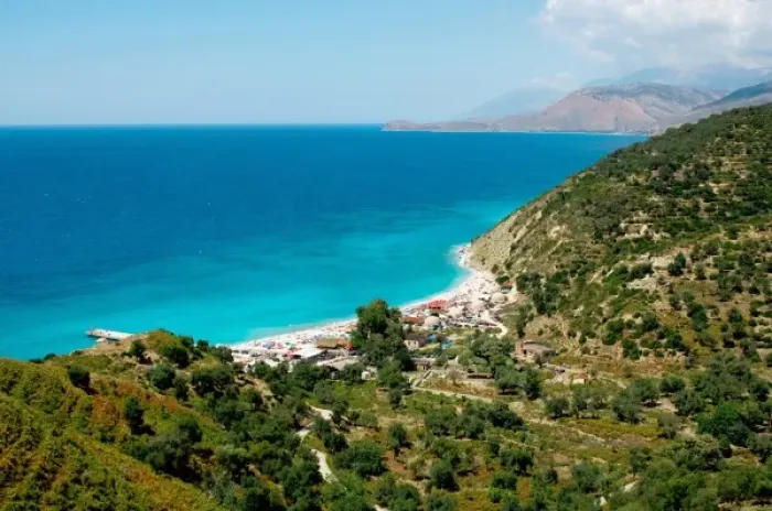Framed Print : Albania, Piqueras. Bunets beach Framed Print : Albania, Piqueras. Bunets beach