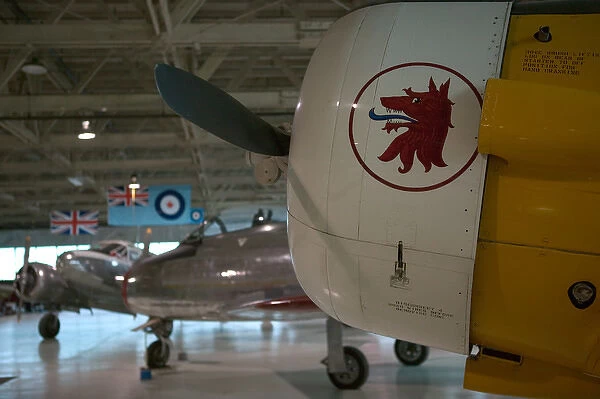 02. Canada, Alberta, Edmonton: Alberta Aviation Museum Harvard WW2 Trainer & Sabre Jet 