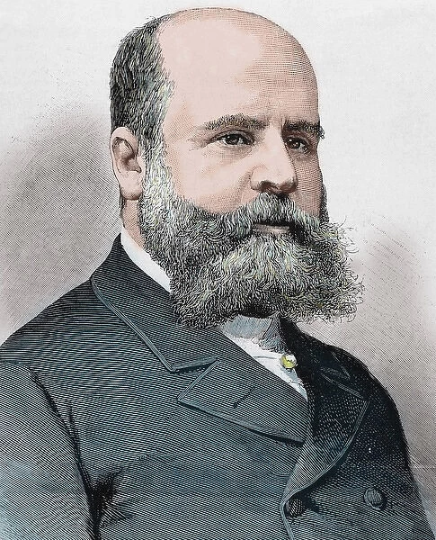 Alberto Aguilera Velasco (18421913). Spanish politician and lawyer. Engraving by Carretero