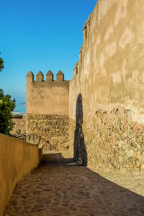 Framed Print : Alcazaba and Castle of Gibralfaro on Mount Malaga above the old town, Malaga, Spain