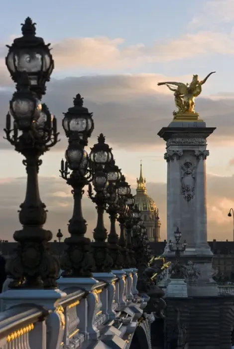 Framed Print : Alexander III Bridge, Les Invalides, Paris, France