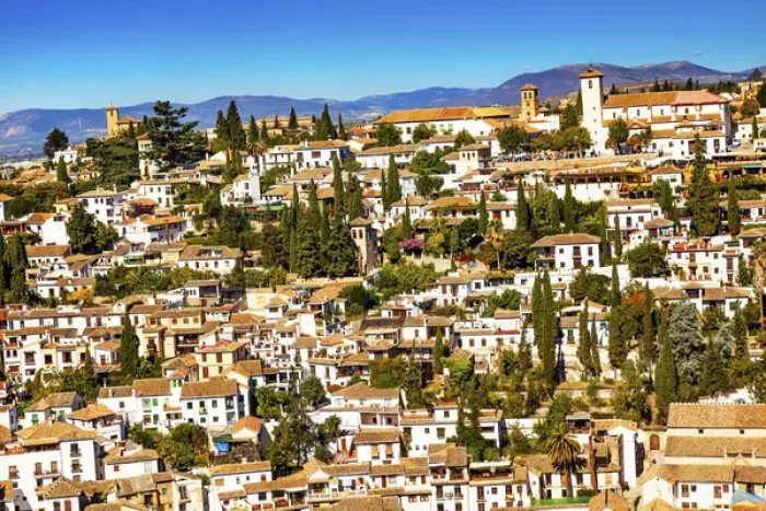 Framed Print : Alhambra White Buildings Cityscape Churches Albaicin Carrera Del Darro Granada Andalusia Spain Framed Print : Alhambra White Buildings Cityscape Churches Albaicin Carrera Del Darro Granada Andalusia Spain