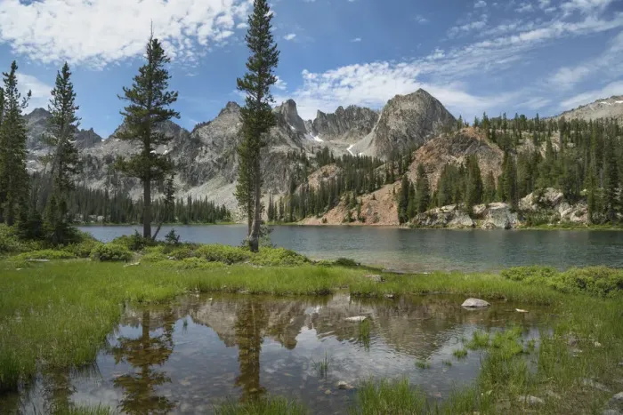 Framed Print : Alice Lake, Sawtooth Mountains, Idaho Framed Print : Alice Lake, Sawtooth Mountains, Idaho