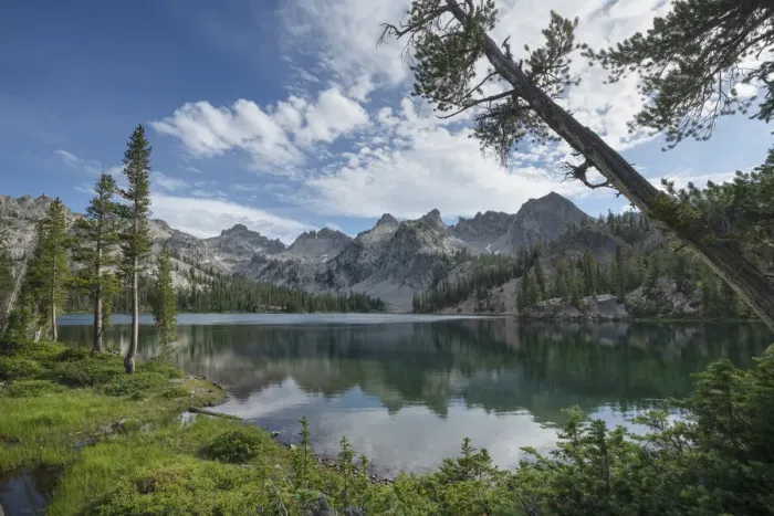 Framed Print : Alice Lake, Sawtooth Mountains, Idaho