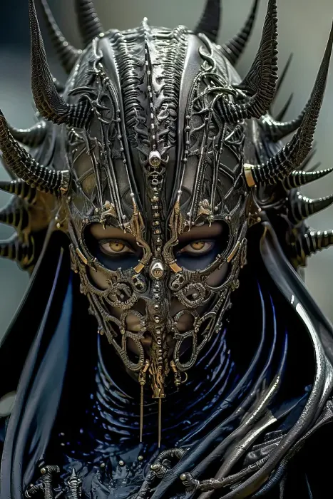 Framed Print : Alien warrior face in armor. ©Jim Zuckerman  /  Jaynes Gallery  /  DanitaDelimont.com