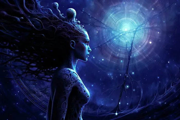 Framed Print : Alien woman seeing into the future. ©Jim Zuckerman  /  Jaynes Gallery  /  DanitaDelimont.com